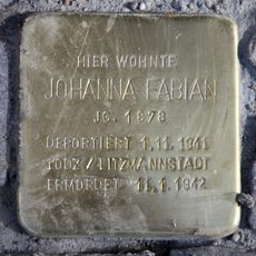Stolperstein dedicated to Johanna Fabian