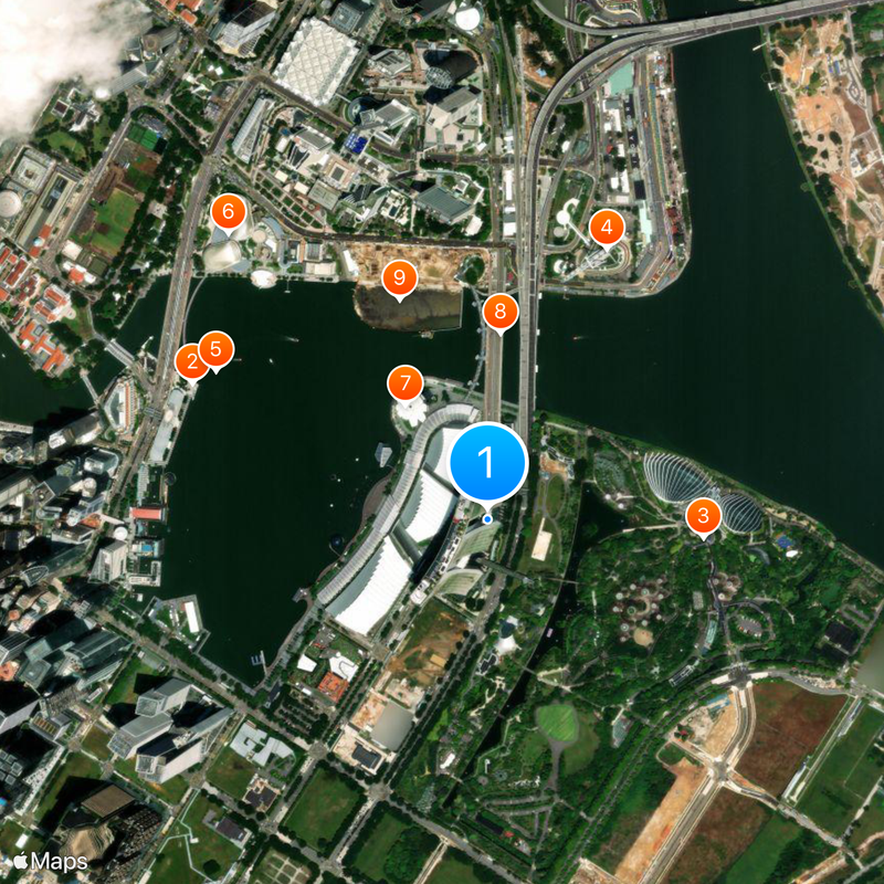 Marina Bay Sands Mapa
