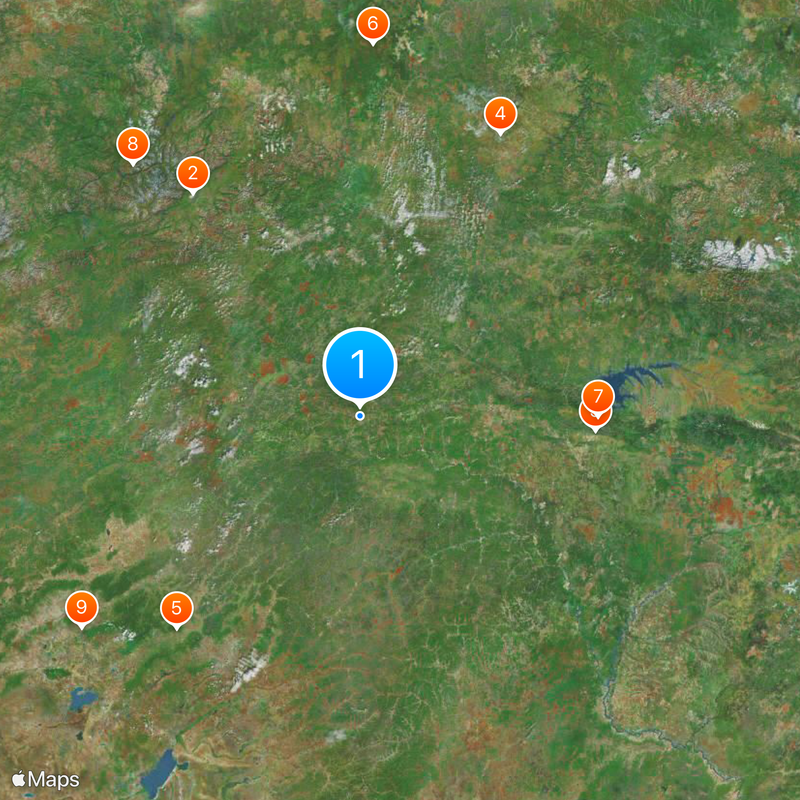 Yerofey Pavlovich Map
