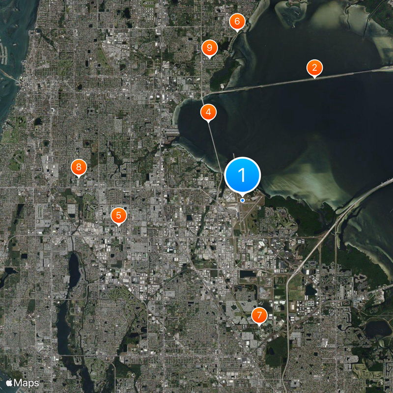 St. Petersburg–Clearwater International Airport Map