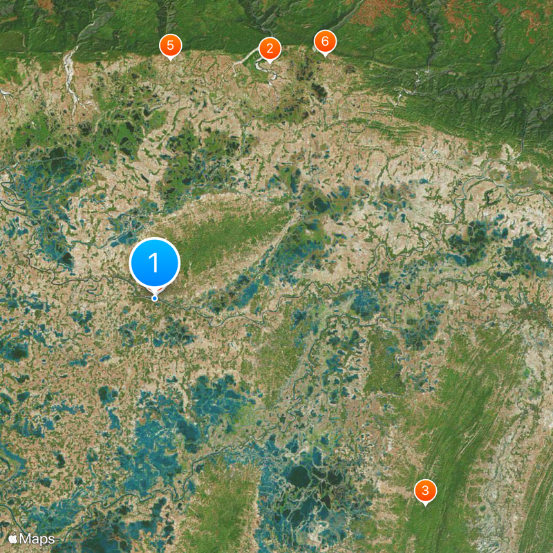 Distretto di Sylhet Mappa