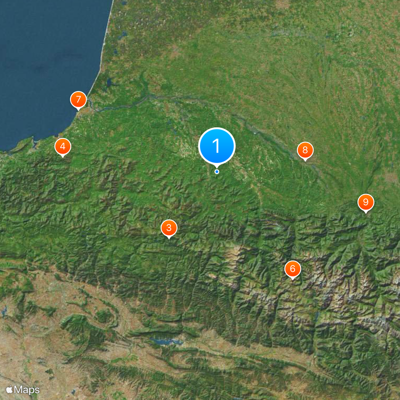 Pyrénées-Atlantiques Carte