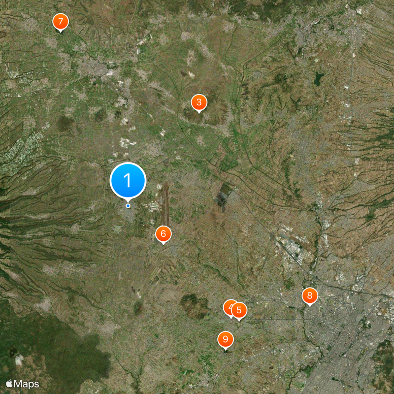 Huejotzingo de Nieva Map