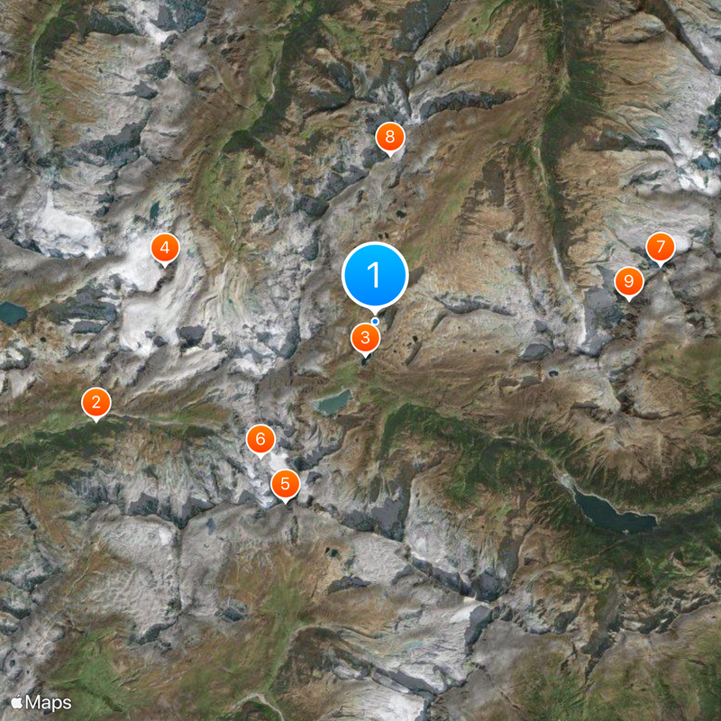 Nivolet Pass Map