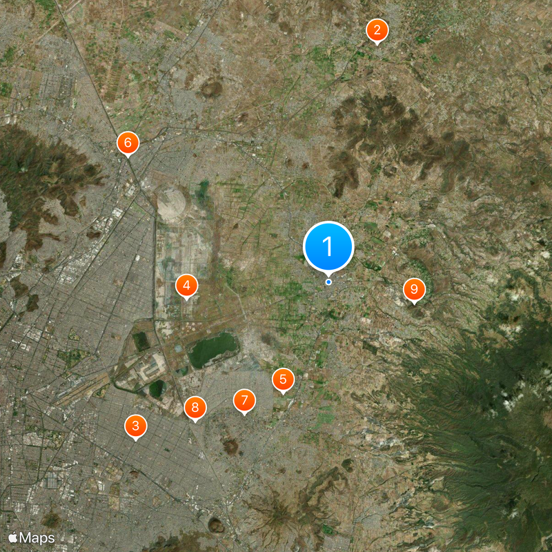 Texcoco de Mora Mapa