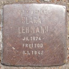 Stolperstein dedicated to Clara Lehmann