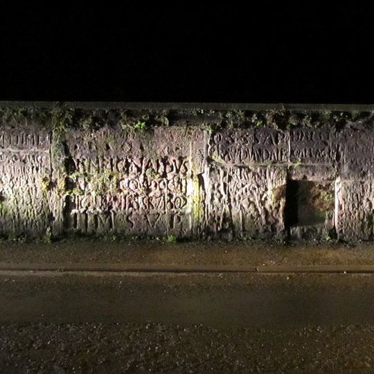 Length of wall incorporating the Bainbrigg Stones