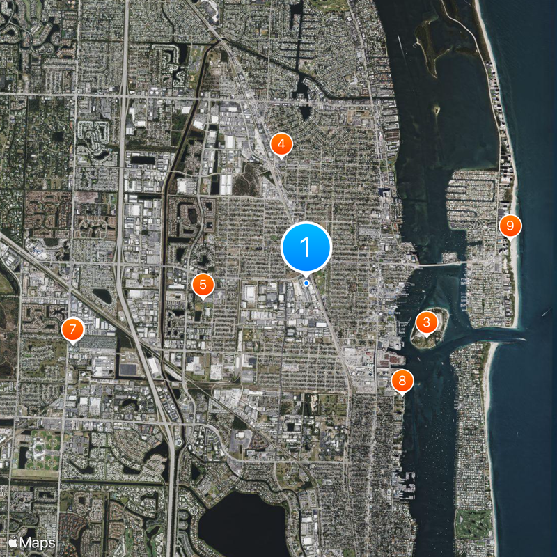 Riviera Beach Map
