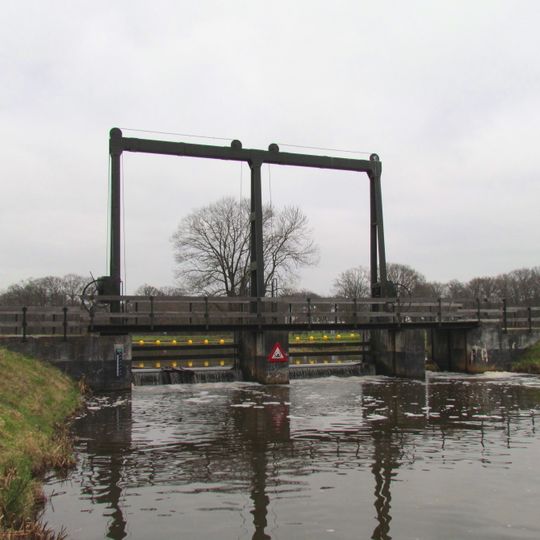 Stuw van het type glijschuif