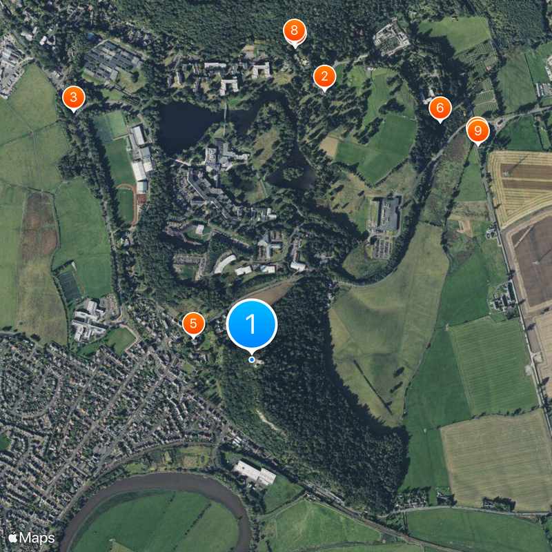 Wallace Monument Map