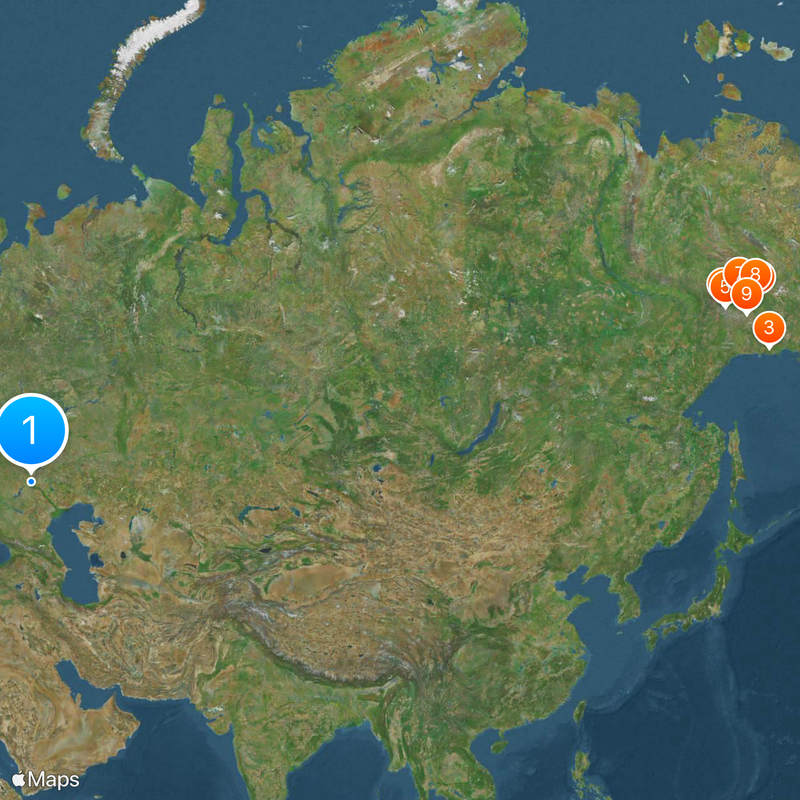 Estatua de la Madre Patria Mapa