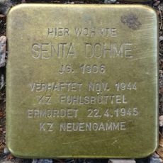 Stolperstein dedicated to Senta Dohme