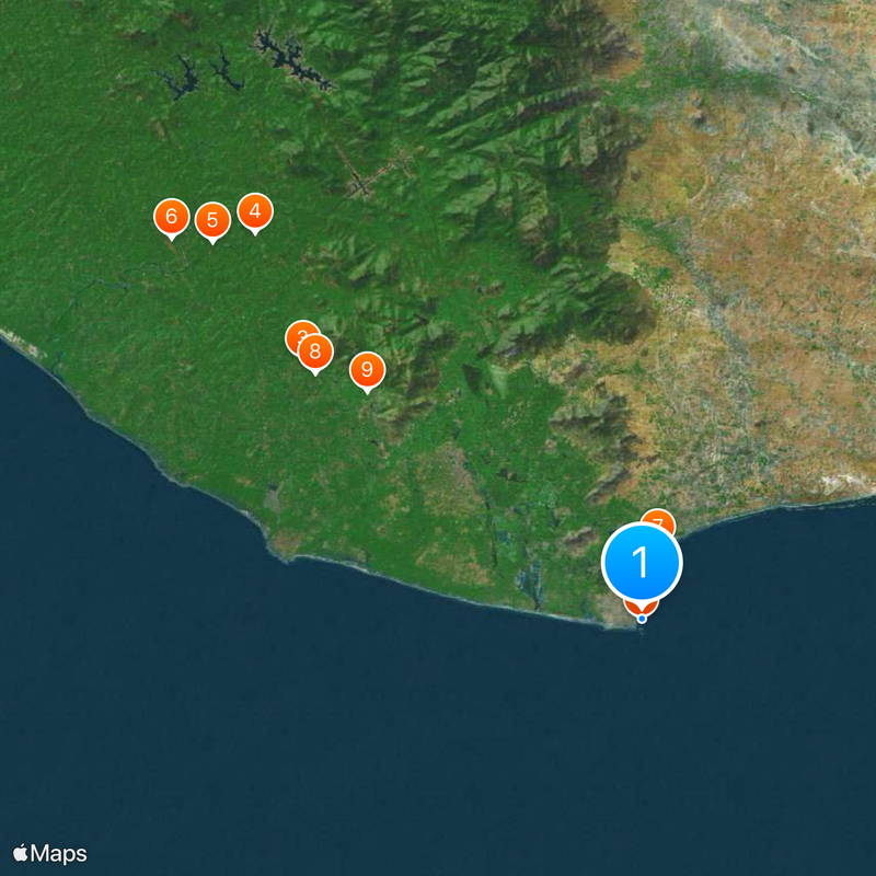 Mémorial du rocher de Vivekananda Carte