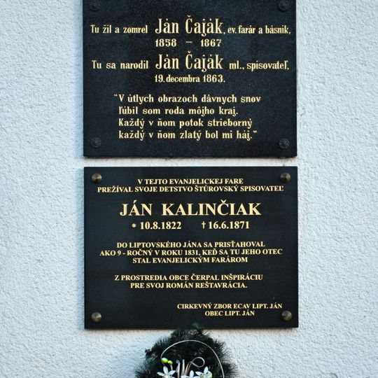 Pamätný dom, tabuľa pamätná