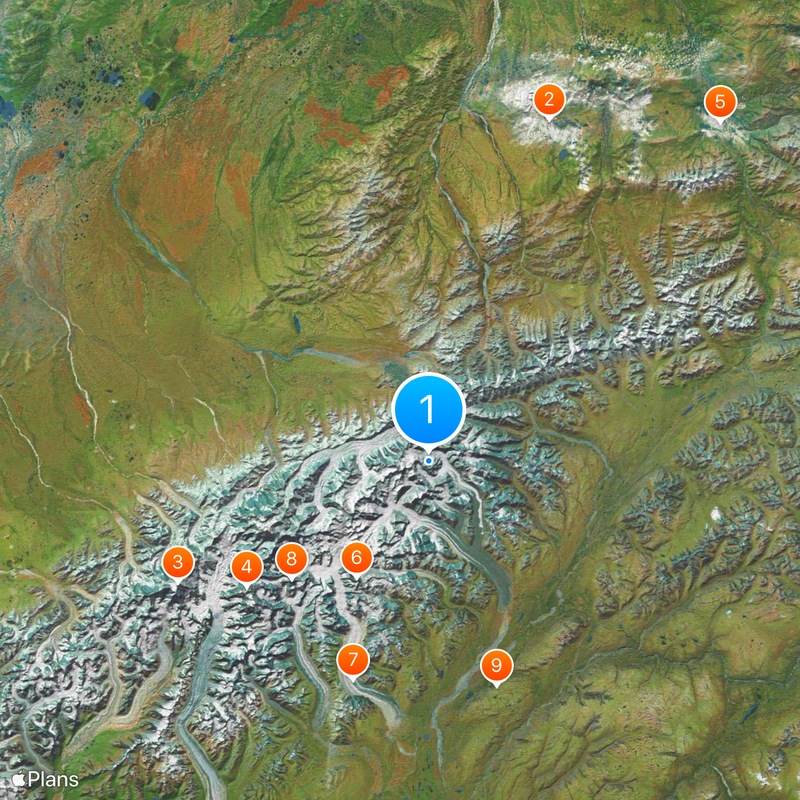 Denali National Park and Preserve Map