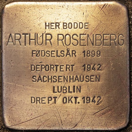 Stolperstein für Arthur Rosenberg