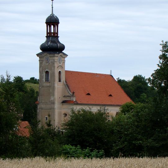 Saint Giles church in Dobków, Lower Silesian Voivodeship