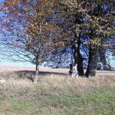 Kříž západně od Rodinova u rozorané cesty