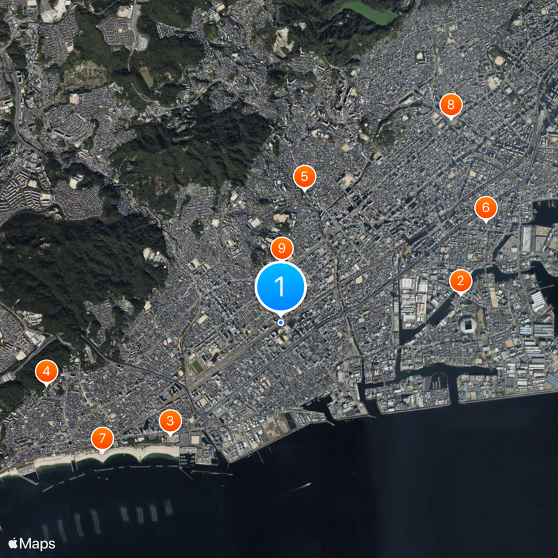 Shin-Nagata Station Map