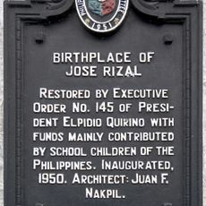 Birthplace of Jose Rizal historical marker