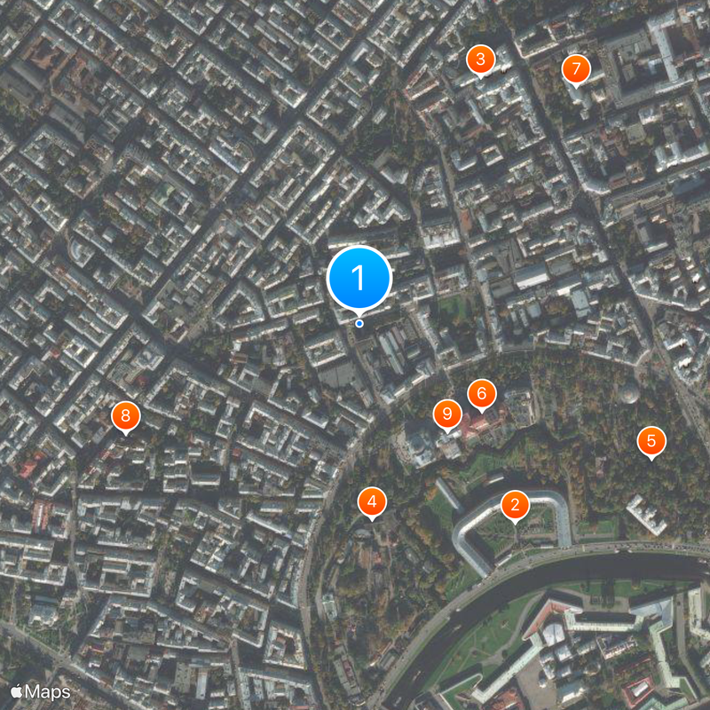 Saint Petersburg State University of Information Technologies, Mechanics and Optics Map