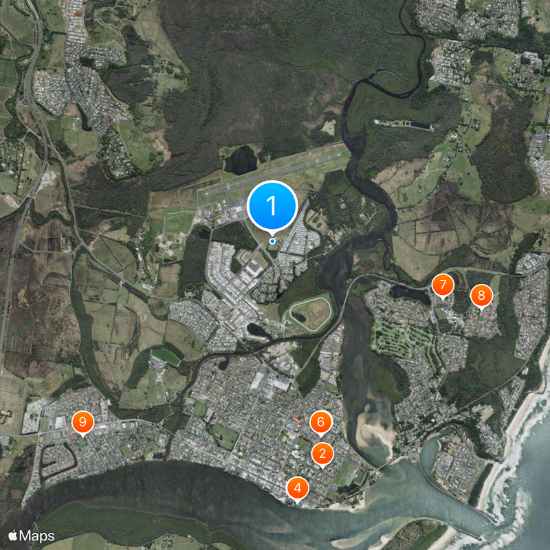 Ballina Map