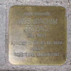 Stolperstein en memoria de Hans-Joachim Brodacz
