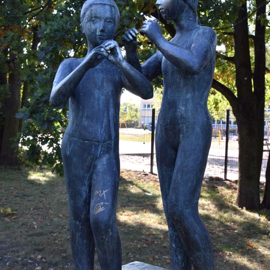 Flötenspielende Kinder