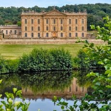Group Of Statues And Vases On Lawn South Of Chatsworth House