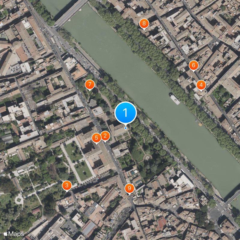 Villa Farnesina Mapa