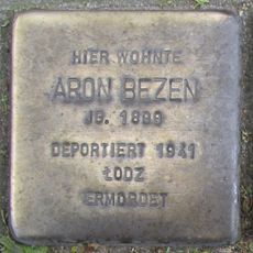 Stolperstein en memoria de Aron Bezen