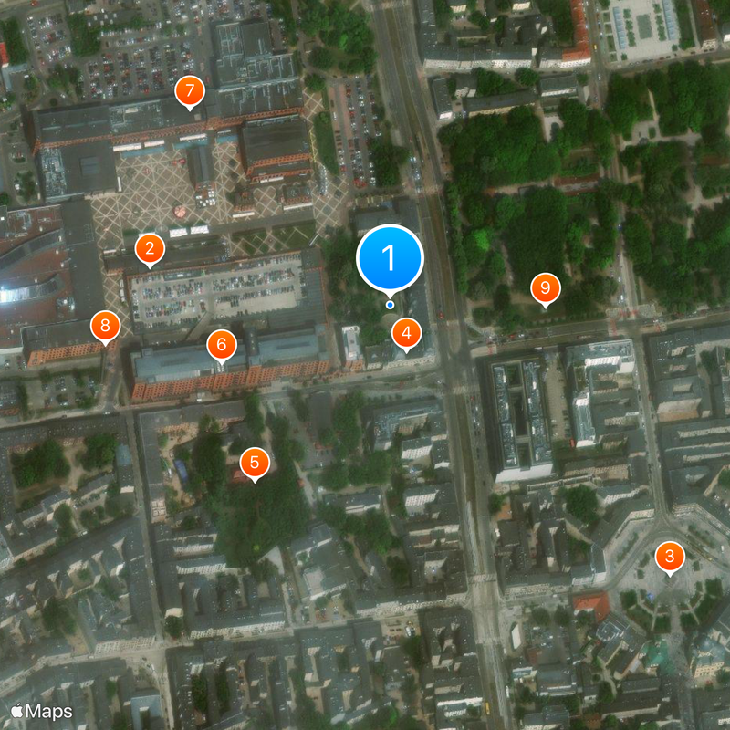 Izrael Poznański Palace Map