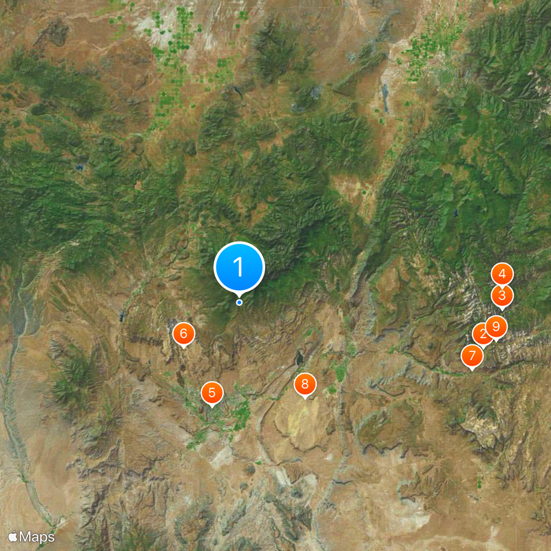 Washington County Kaart