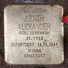 Stolperstein dedicated to Judith Alexander