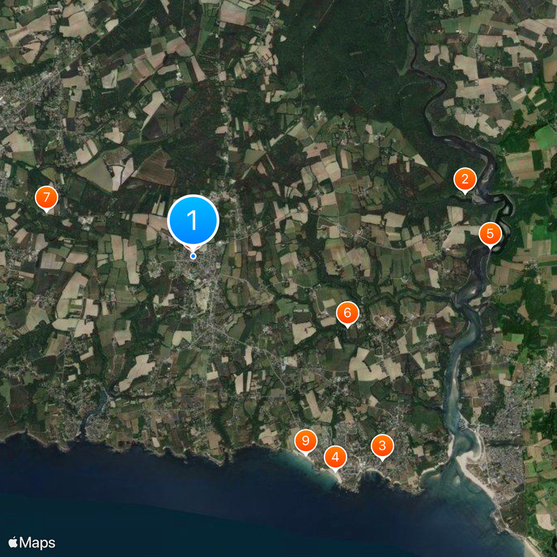 Clohars-Carnoët Map