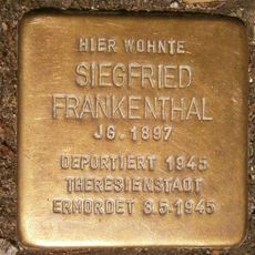 Stolperstein dedicated to Siegfried Frankenthal
