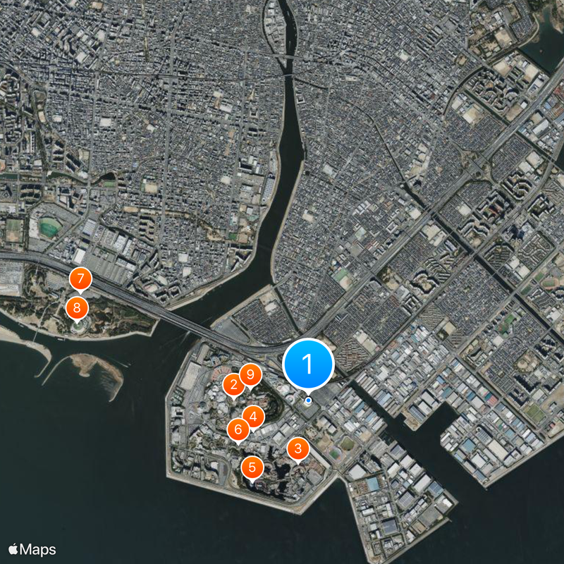 Maihama Amphitheater Karte