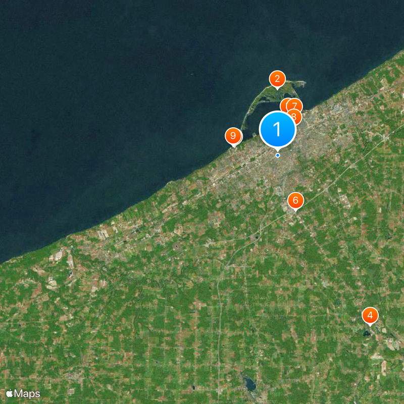 Comté d'Érié Carte