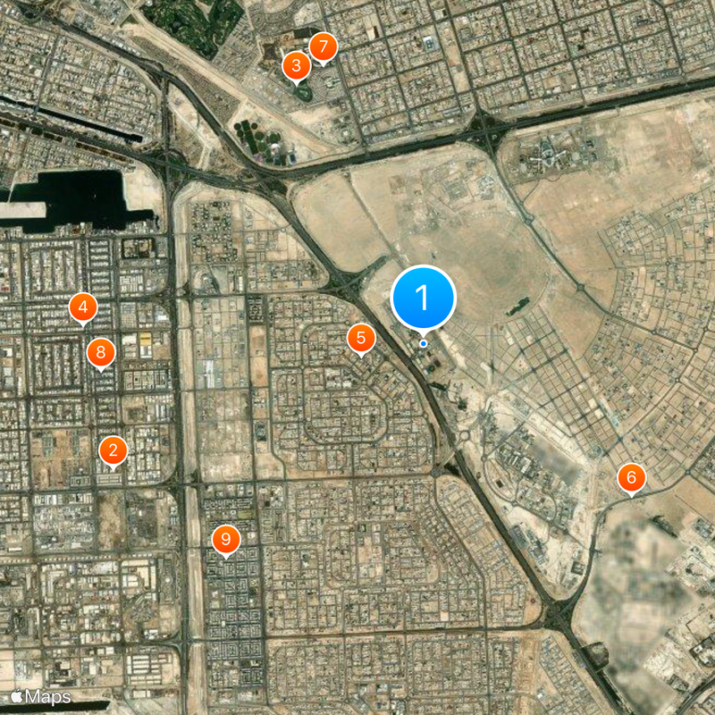 Abu Dhabi University Map