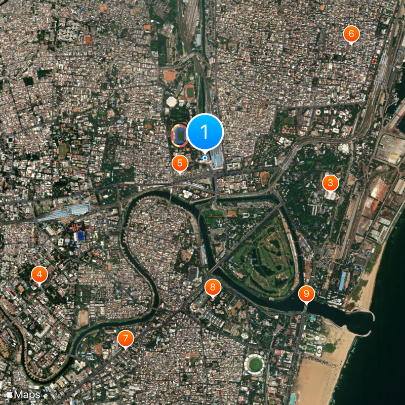 Chennai Suburban Railway Karte