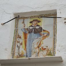 Ceramic panel of Saint Roch at 22 San Roque street