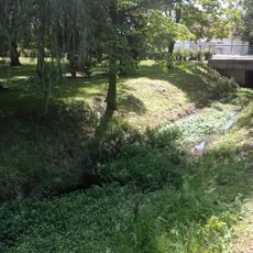 Most T. G. Masaryka přes Tišický potok ve Všetatech