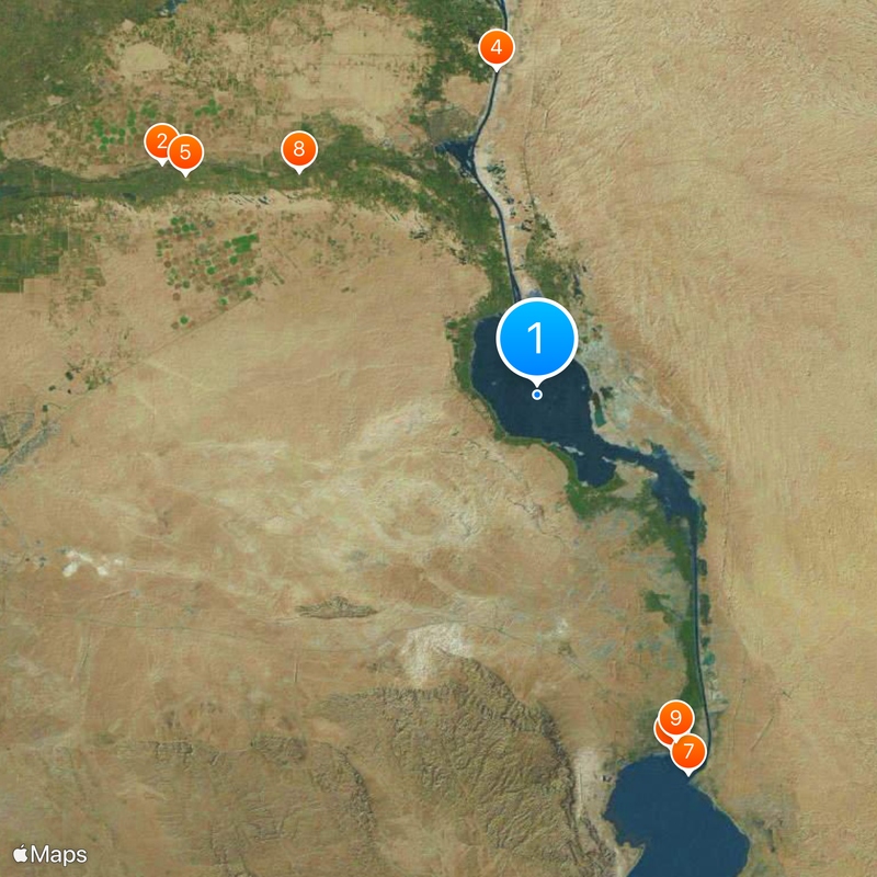 Great Bitter Lake Map