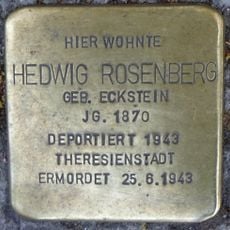 Stolperstein en memoria de Hedwig Rosenberg