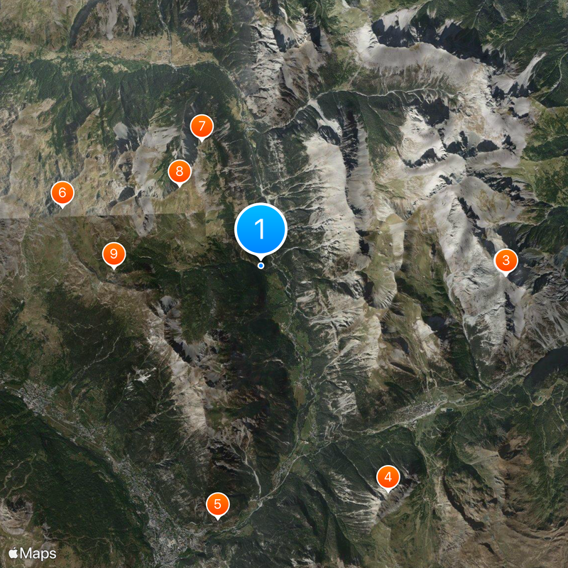Valle della Clarée Mappa