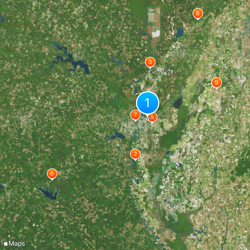 University of Louisiana at Monroe Map