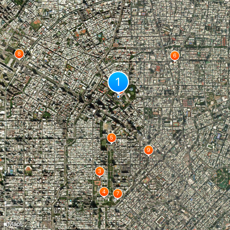 National Museum of Natural Science Karte