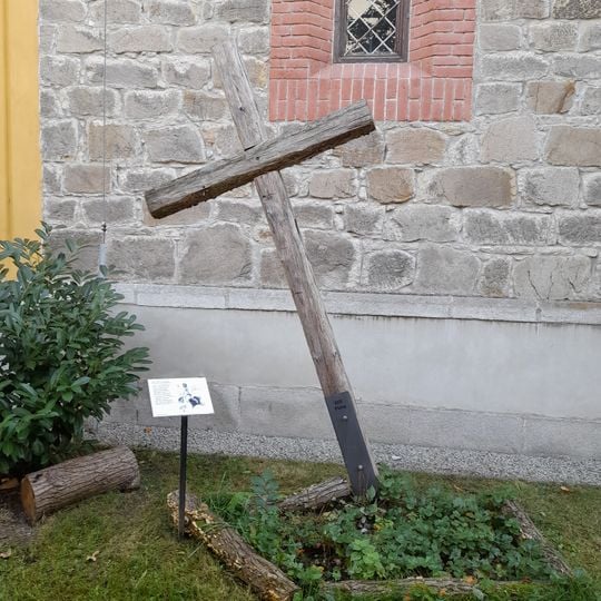 XIII. zastavení křížové cesty u kostela na Hluboké