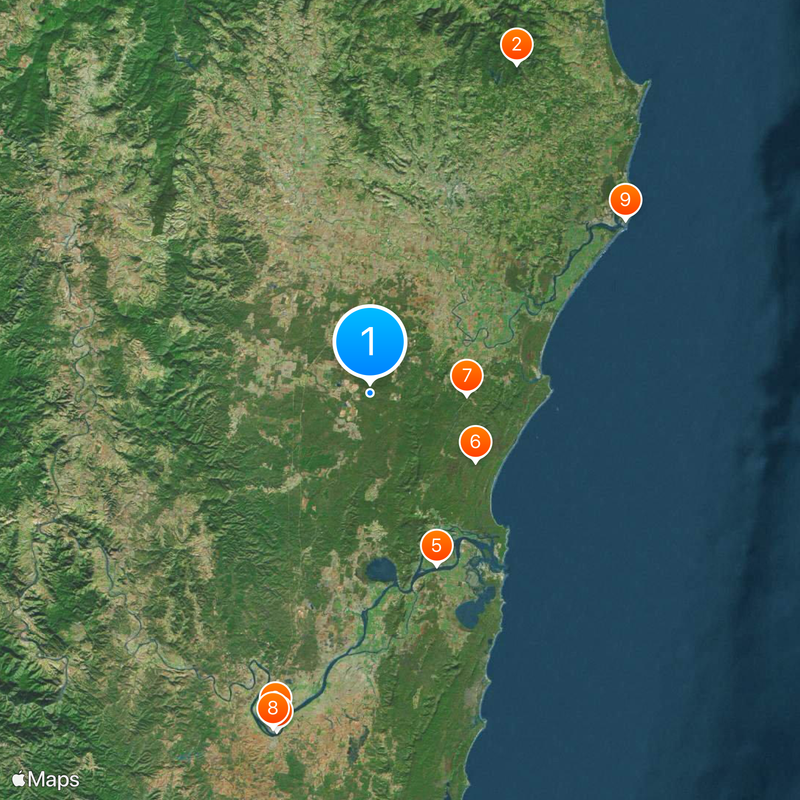 Northern Rivers Map