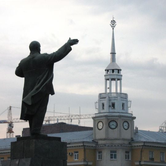 Lenin on Lenin Sq., Voronezh